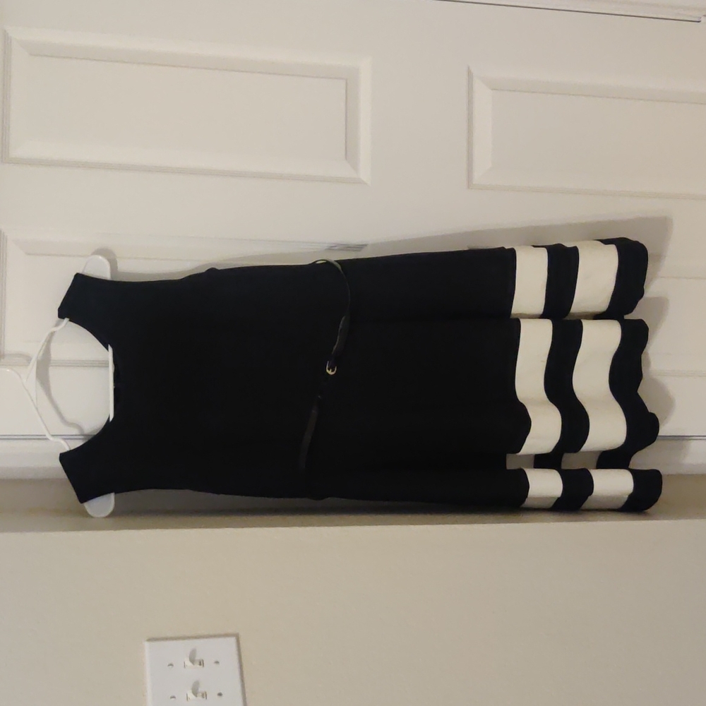 Calvin Klein Black and White Dress Size 10